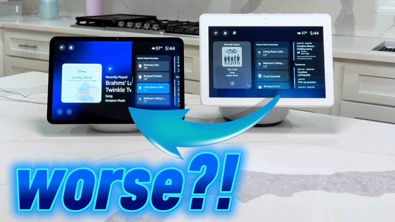 Thumbnail do vídeo Is the new Echo show WORSE?! Echo Show 11 vs 10