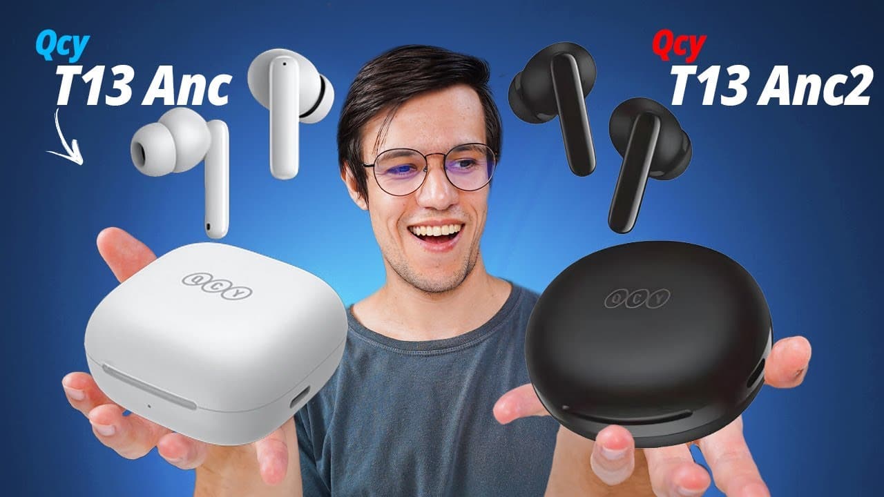 Thumbnail do vídeo QCY T13 ANC2 vs T13 ANC! Qual é melhor e qual vale a pena comprar?