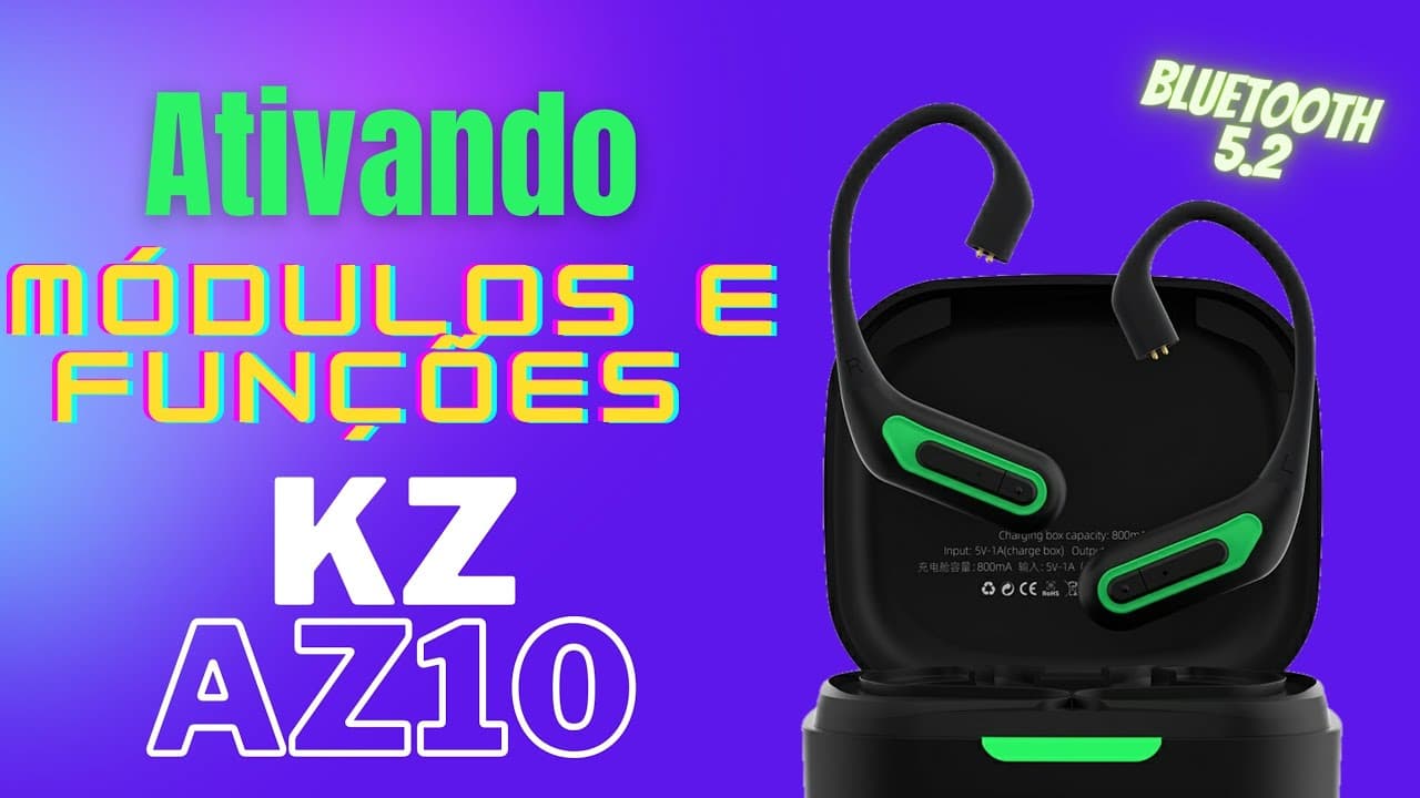 Thumbnail do vídeo KZ AZ10 - Unboxing e Primeiras impressões