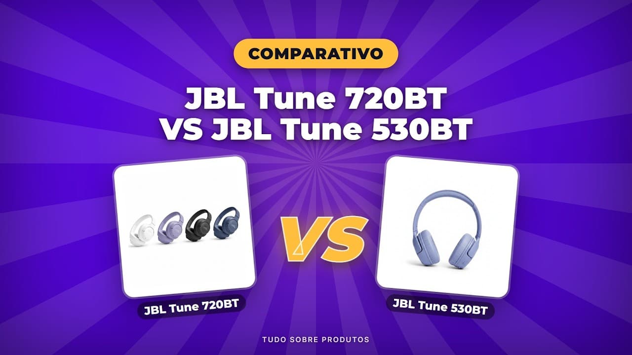 Capa do vídeo oficial: JBL Tune 720BT vs 530BT: Qual Fone de Ouvido Vale Mais a Pena em 2026?