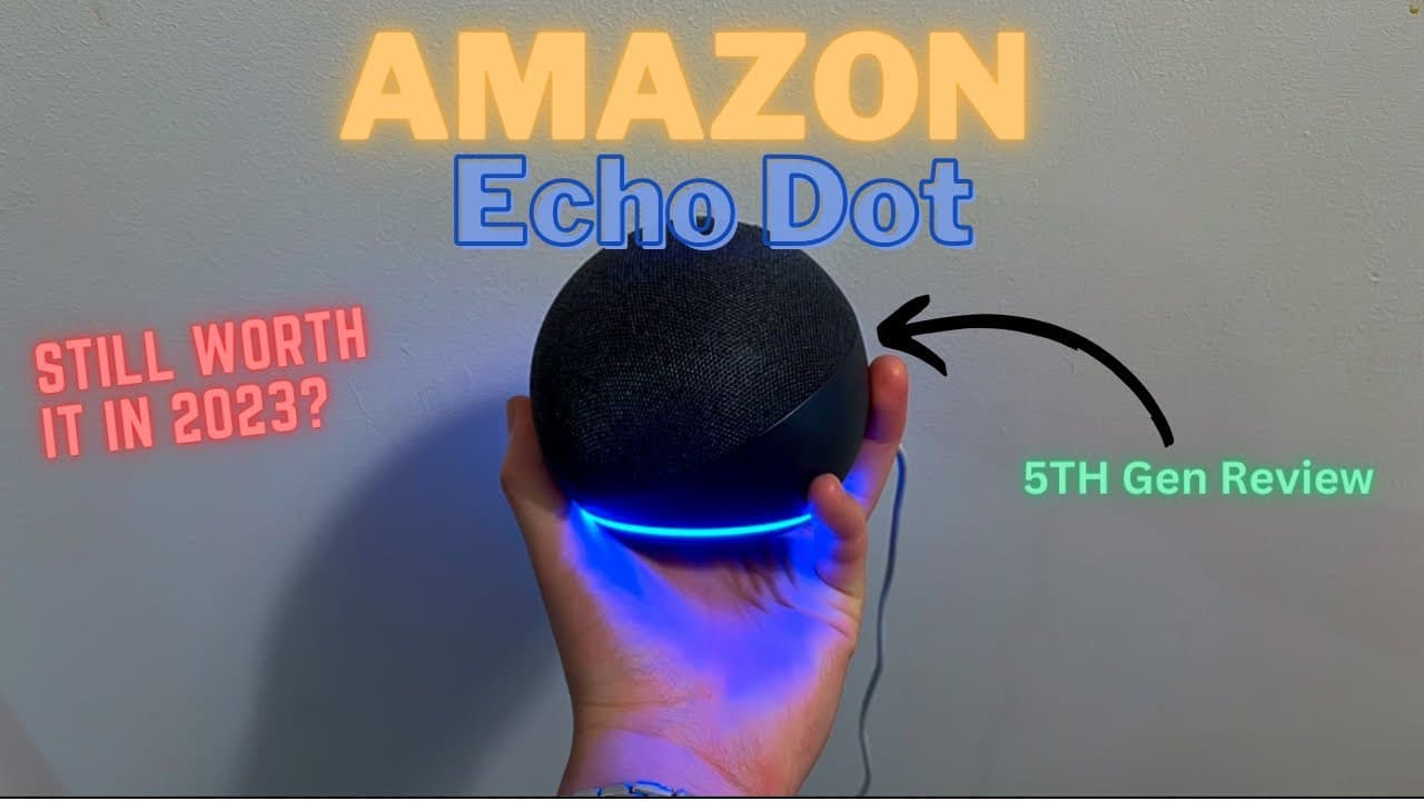 Thumbnail do vídeo Amazon Echo Dot 5th Gen Review - Worth it in 2023?