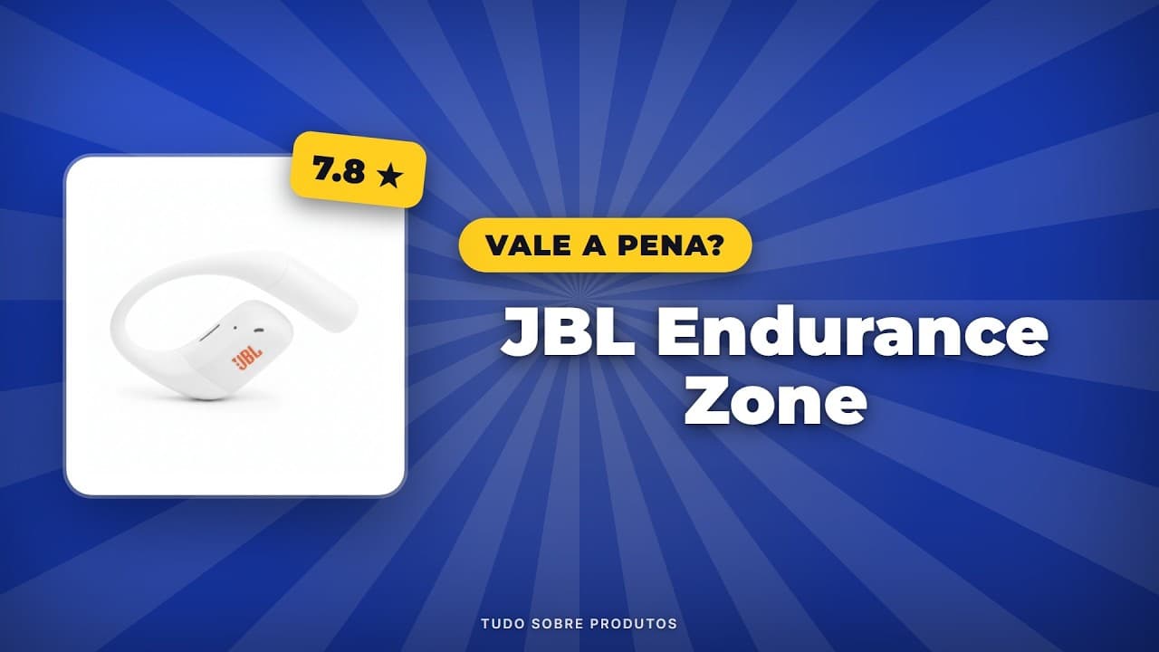 Capa do vídeo oficial: JBL Endurance Zone: Vale a Pena em 2026? Análise Completa!