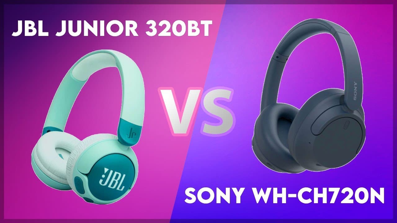 Thumbnail do vídeo JBL Junior 320BT vs Sony WH-CH720N Technical Comparison