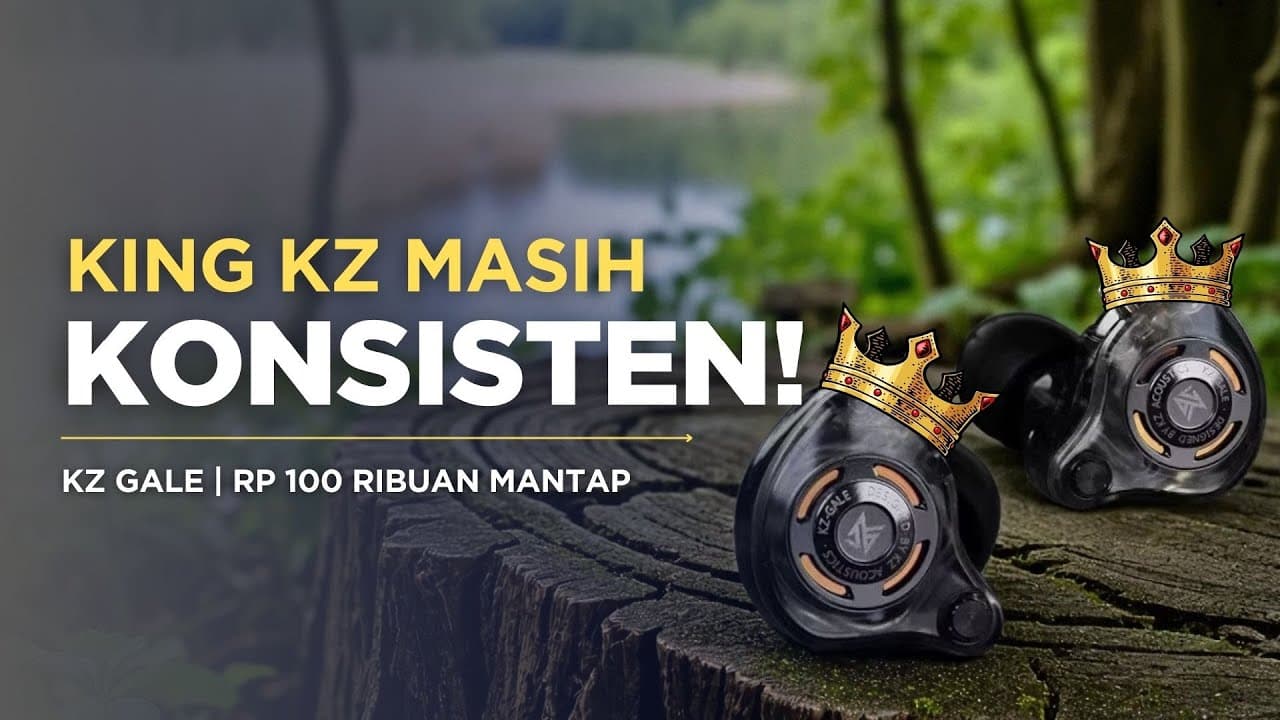 Thumbnail do vídeo Review IEM KZ Gale | IEM 100 Ribuan Tuningannya Semakin Rapih! | Vindtech Review