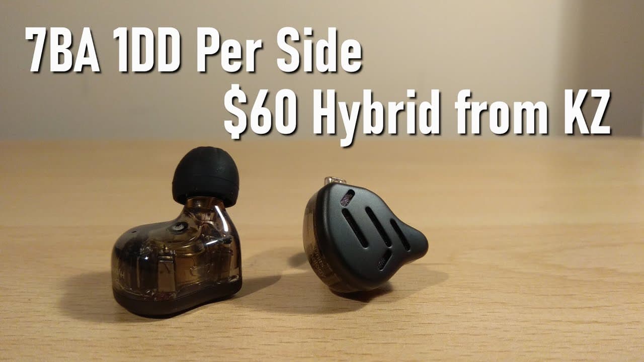 Thumbnail do vídeo KZ ZAX Review - 7BA 1DD Hybrid
