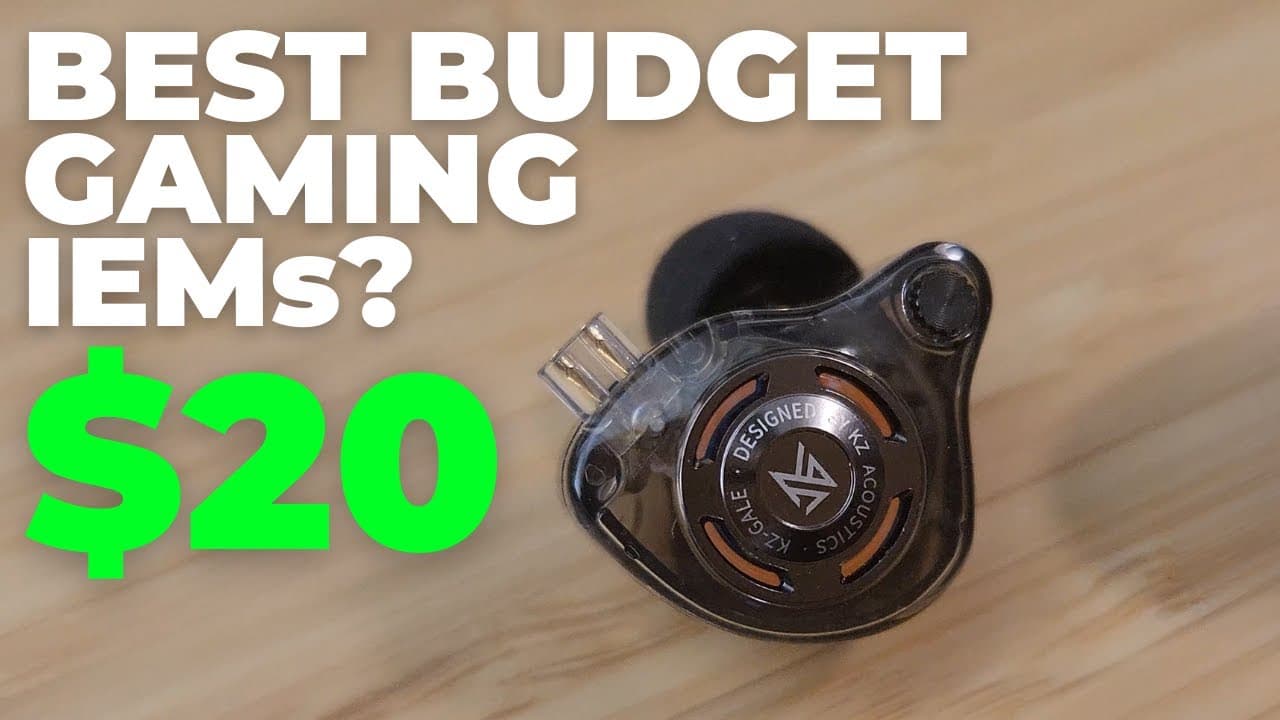 Thumbnail do vídeo Are These the BEST $20 IEMs for Gaming? KZ Gale Review