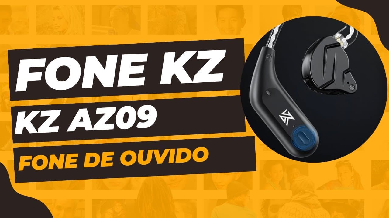 Thumbnail do vídeo Fone com Adaptador Bluetooth  KZ AZ09 wireless para todos os fones da KZ