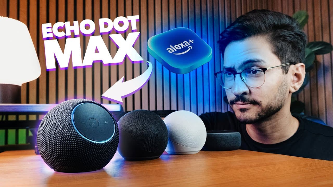 Thumbnail do vídeo Conheça a Nova Echo Dot Max: Pronta para Alexa+ ( veja o que ela é capaz)
