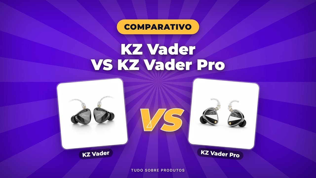 Capa do vídeo oficial: KZ Vader vs Vader Pro: Qual Fone É o Melhor em 2026?