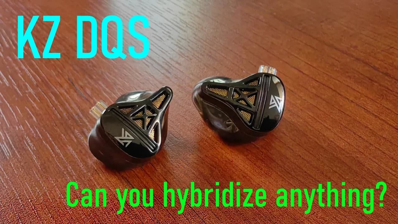 Thumbnail do vídeo KZ DQS heaphones reviewed - newly developed single dynamic driver