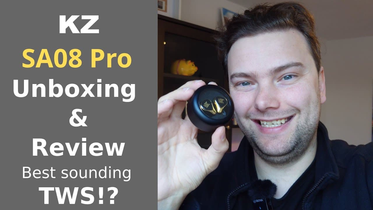 Thumbnail do vídeo KZ SA08 Pro - Unboxing & Review - best sounding TWS!?