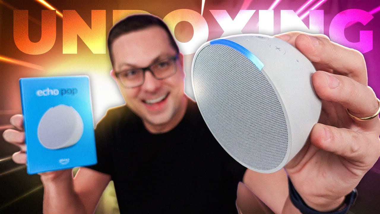 Thumbnail do vídeo Echo Pop | a ALEXA mais BARATA que você PODE ter! Unboxing e Impressões!