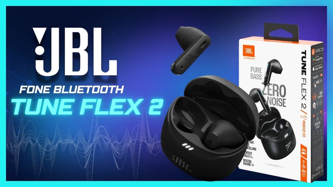 Thumbnail do vídeo JBL TUNE FLEX 2 - Me SURPREENDI com esse fone! UNBOXING, REVIEW  e Teste REAL! Vale a pena ?