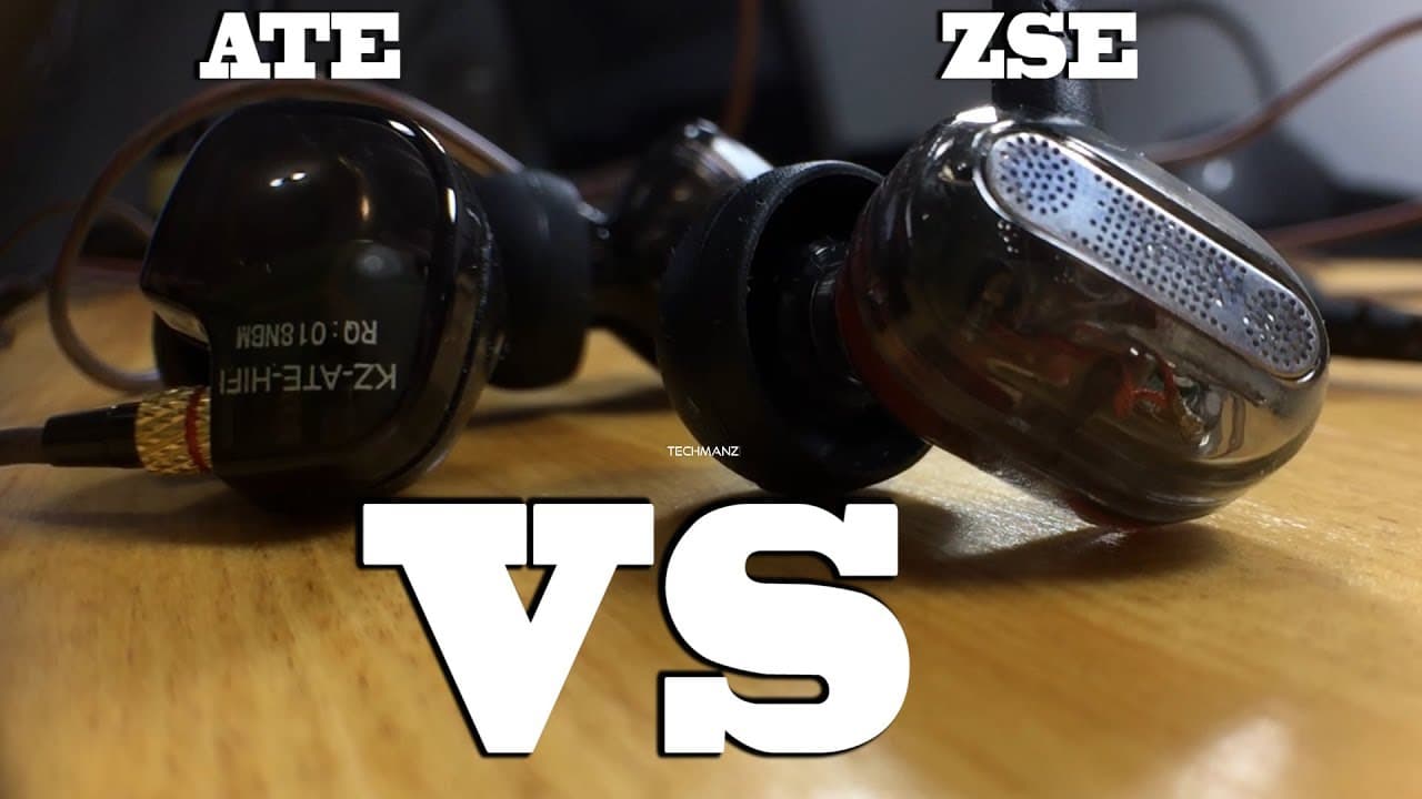 Thumbnail do vídeo KZ ZSE vs KZ ATE | Earphones