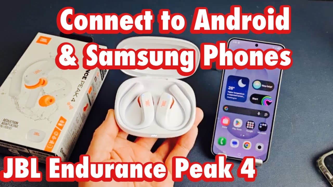 Thumbnail do vídeo JBL Endurance Peak 4: How to Connect to Android Phones & Samsung Phones