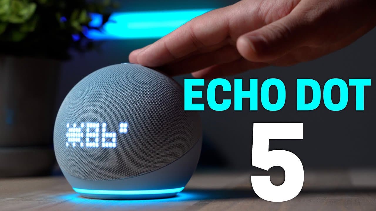 Thumbnail do vídeo Amazon Echo Dot 5th gen: NEW Display + Speakers!