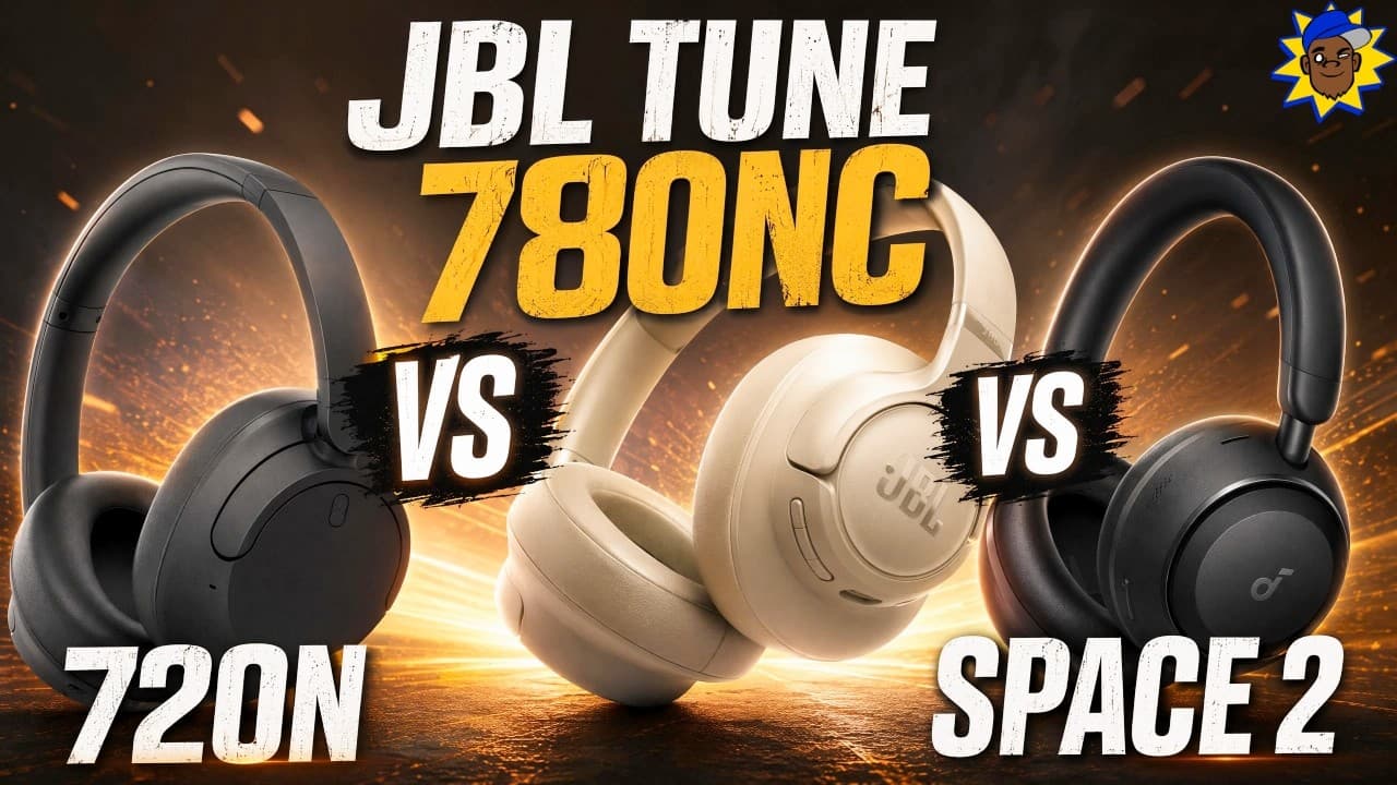 Thumbnail do vídeo Which HEADPHONES Sound The Best | JBL Tune 780nc, Soundcore Space2 or Sony WH-CH720n?