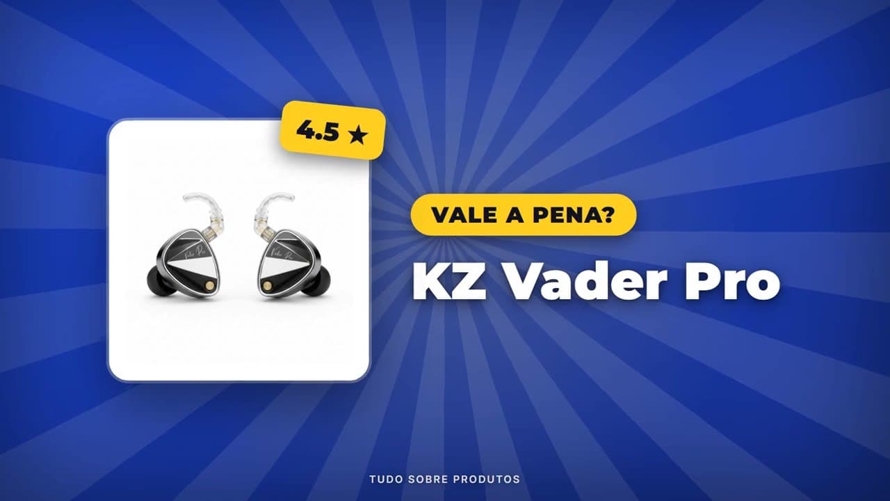 Capa do vídeo oficial: KZ Vader Pro: Vale a pena? Análise COMPLETA desse fone!