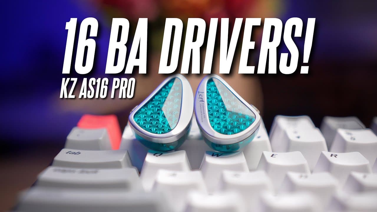 Thumbnail do vídeo KZ AS16 Pro Review! The Earbuds with 16 Balanced Armature Drivers!