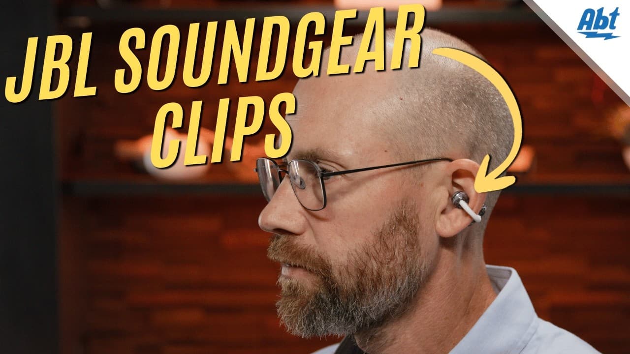 Thumbnail do vídeo JBL Soundgear Clips Open Ear Headphones Overview