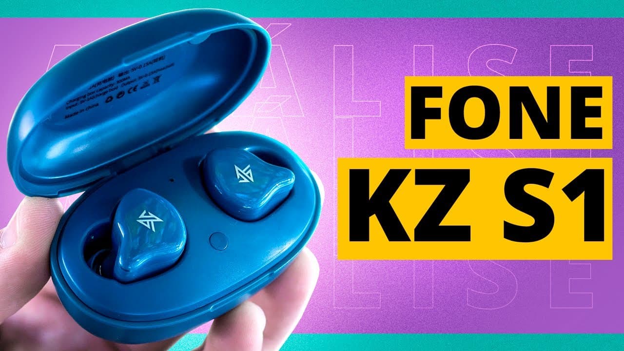 Thumbnail do vídeo 😮Fone sem fios BOM e barato?! | KZ S1 Review