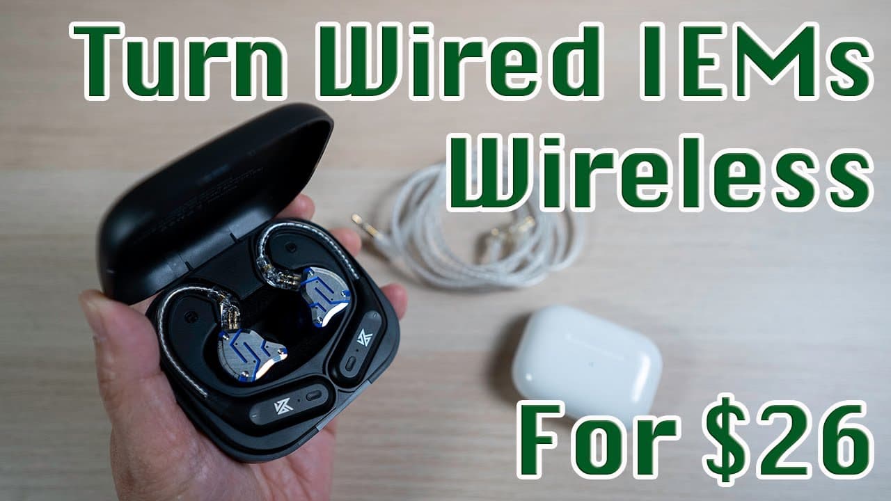 Thumbnail do vídeo Make Your IEMs Wireless for $26 with KZ-AZ09