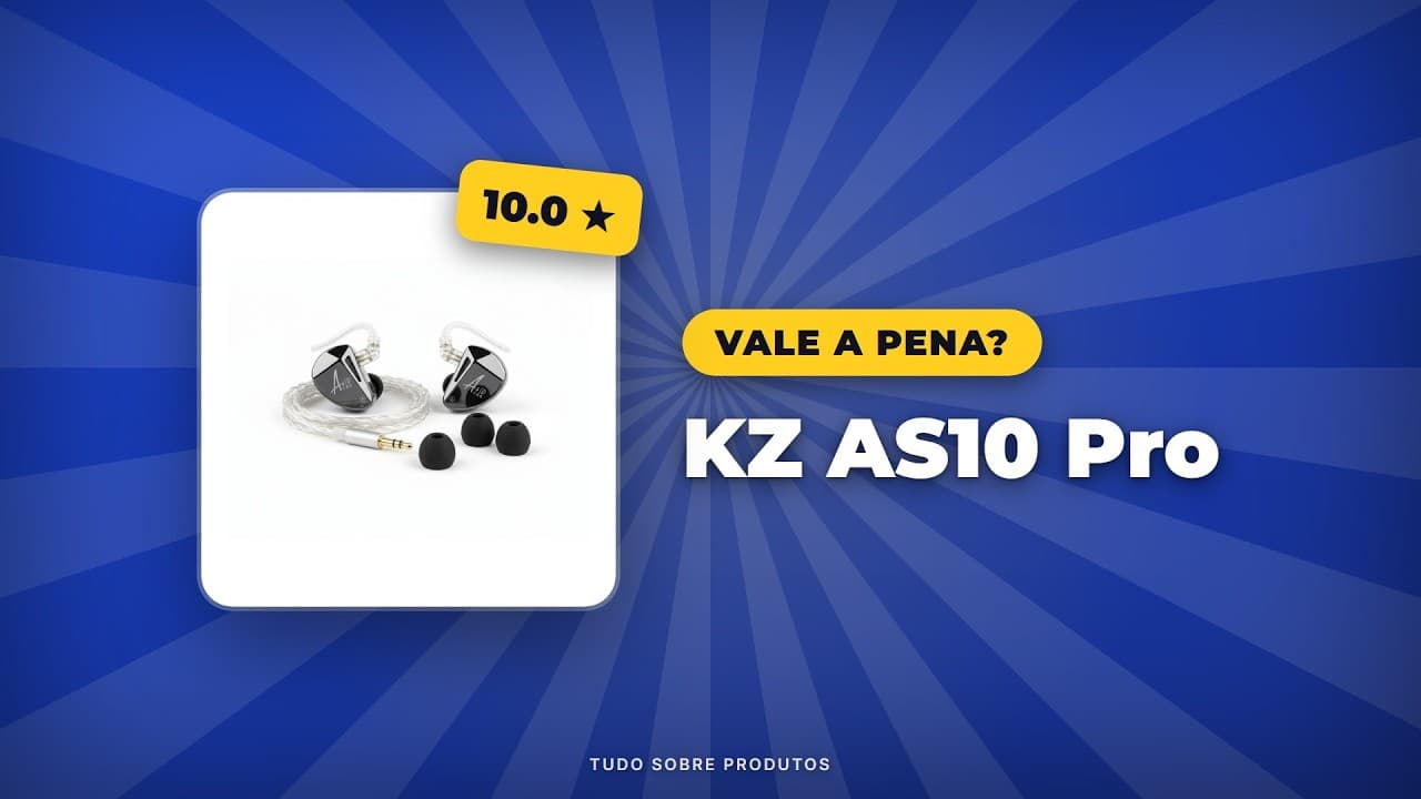 Capa do vídeo oficial: KZ AS10 Pro: Vale a pena em 2026? Análise COMPLETA!