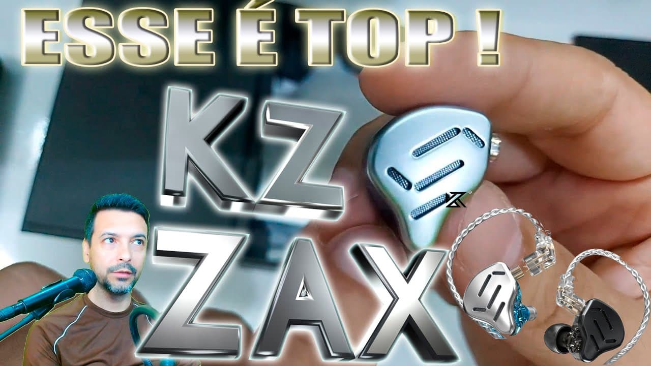 Thumbnail do vídeo FONE KZ ZAX REVIEW E OPINIÃO SINCERA DE CONSUMIDOR