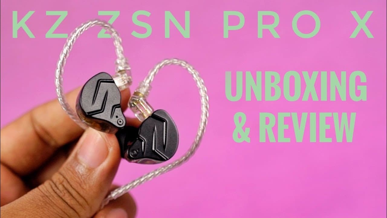 Thumbnail do vídeo KZ ZSN Pro X Earphones Unboxing and Review