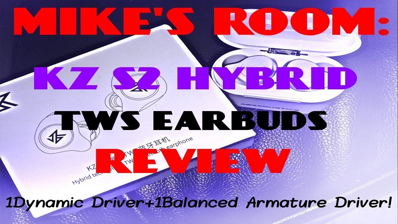 Thumbnail do vídeo Mike's Room: *NEW* KZ S2 Hybrid TWS Earbuds Review(W/Call Sample)