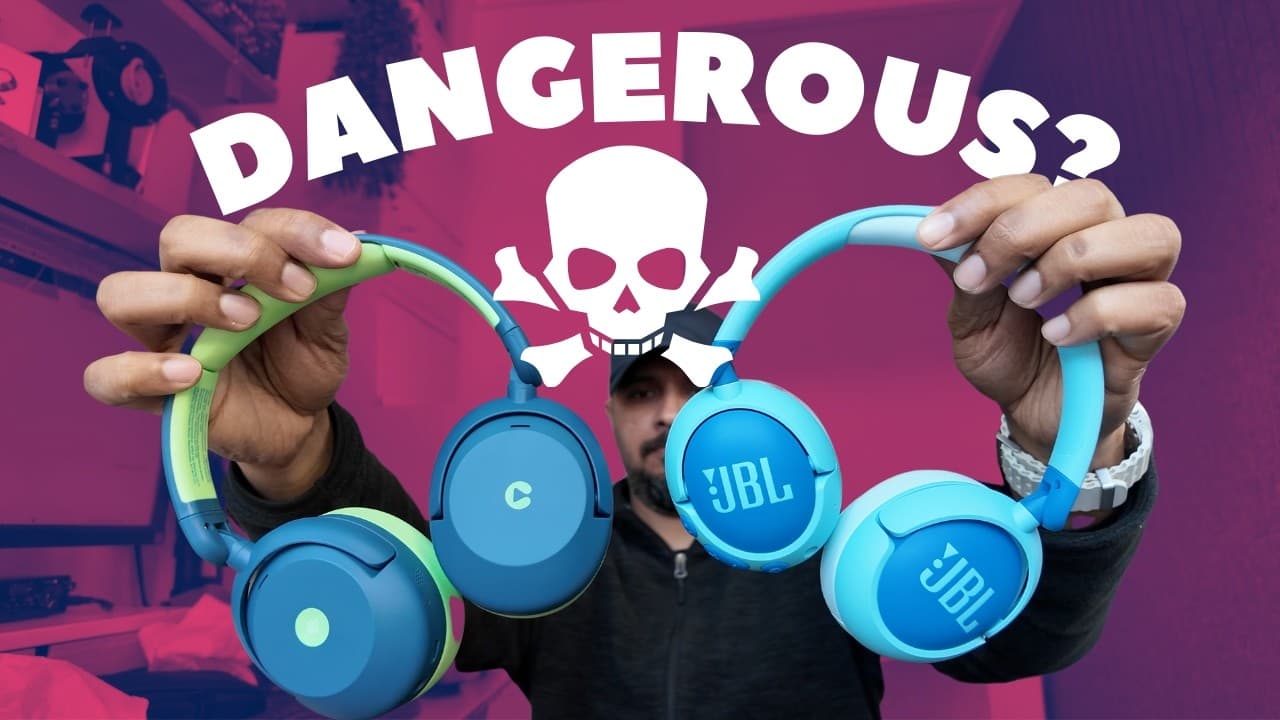 Thumbnail do vídeo Are Kids’ Headphones Safe? JBL Junior 470NC vs iClever BTH20 Compared!