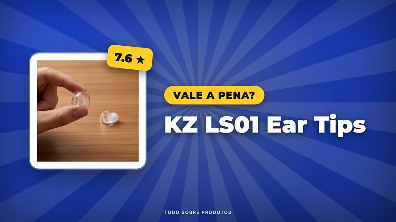 Capa do vídeo oficial: KZ LS01 Ear Tips: Vale a Pena Comprar em 2026? Análise COMPLETA!