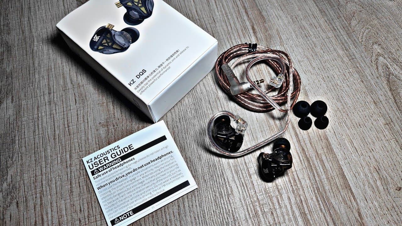 Thumbnail do vídeo KZ DQS Hifi Wired Professional Earphones (Review)