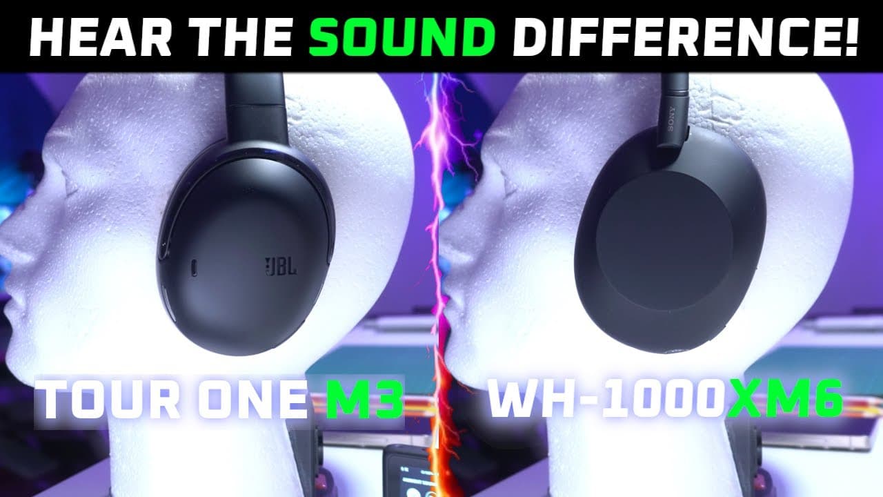 Thumbnail do vídeo Almost Perfect… 🤔 JBL Tour One M3 vs Sony WH-1000XM6 Review