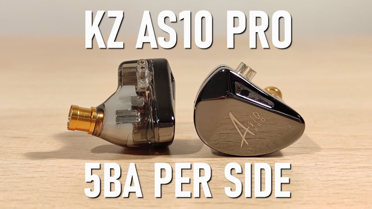 Thumbnail do vídeo KZ AS10 Pro Review - 5 Balanced Armatures Per Side