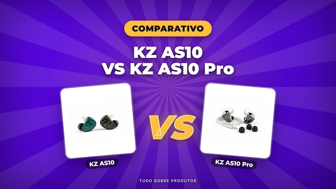 Capa do vídeo oficial: KZ AS10 vs AS10 Pro: O Comparativo Definitivo (2026)