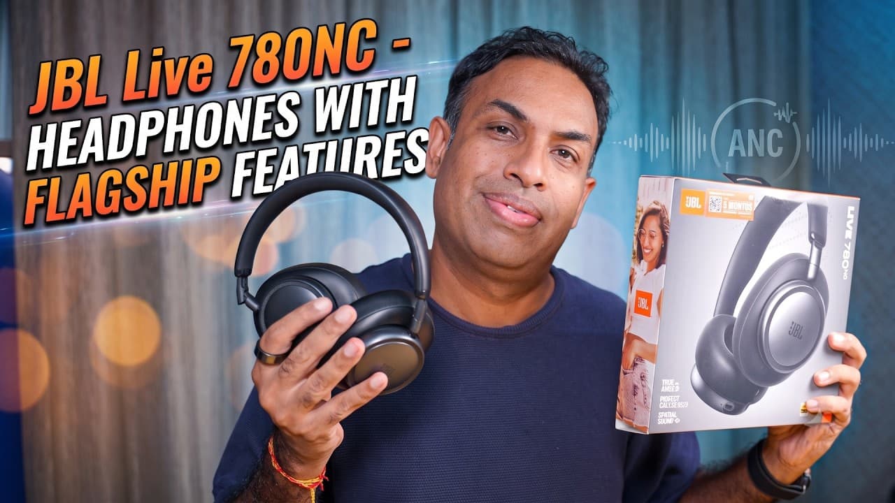 Thumbnail do vídeo JBL Live 780NC | Flagship Premium Mid Range ANC Headphones