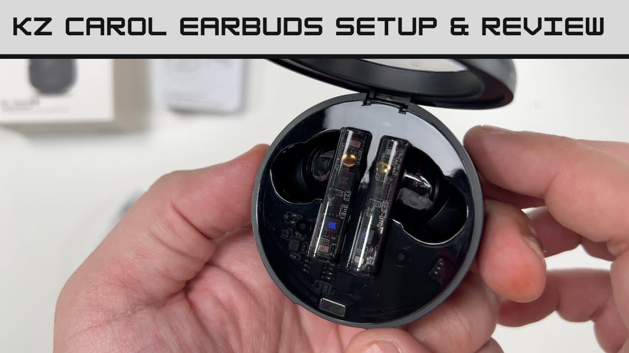 Thumbnail do vídeo KZ Carol Earbuds Setup & Review