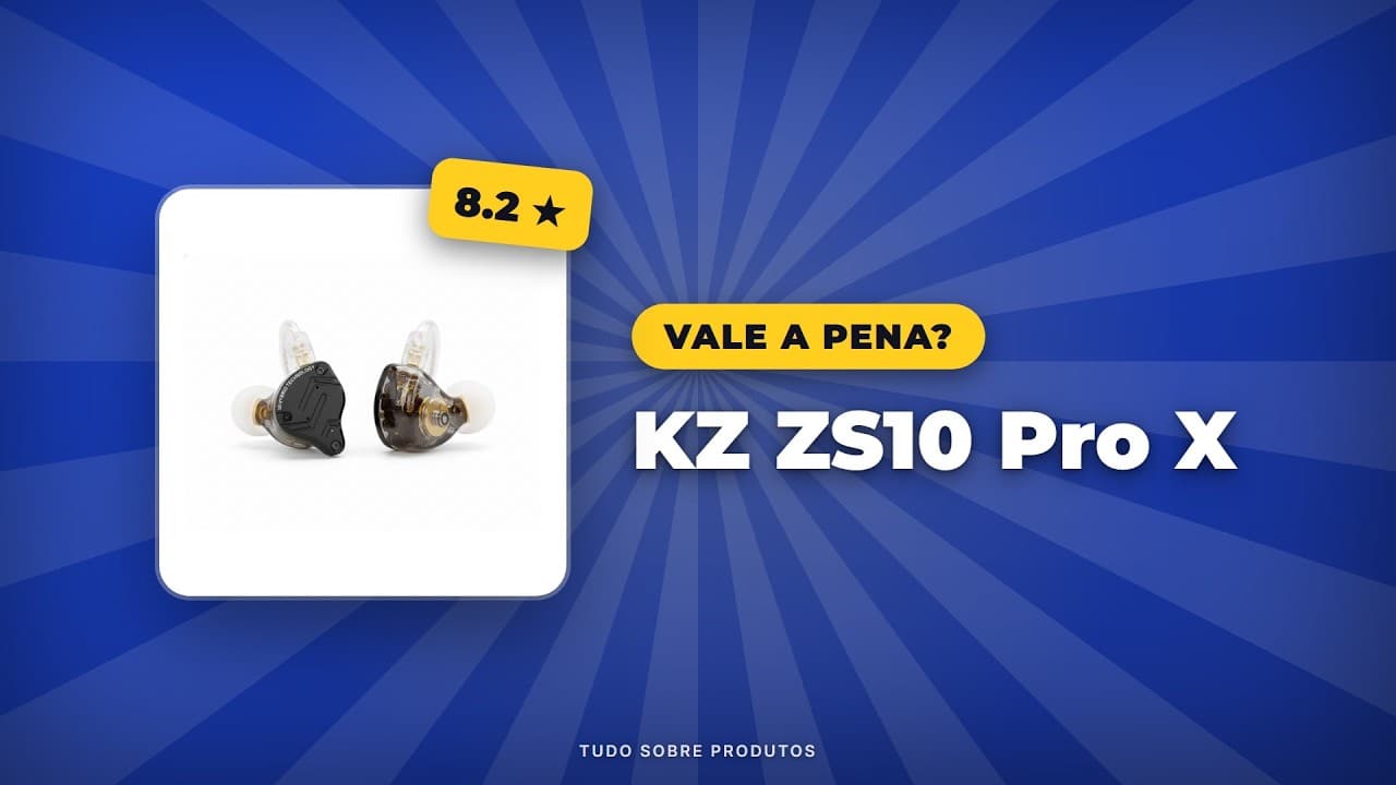 Capa do vídeo oficial: KZ ZS10 Pro X: Vale a Pena em 2026? Análise COMPLETA!