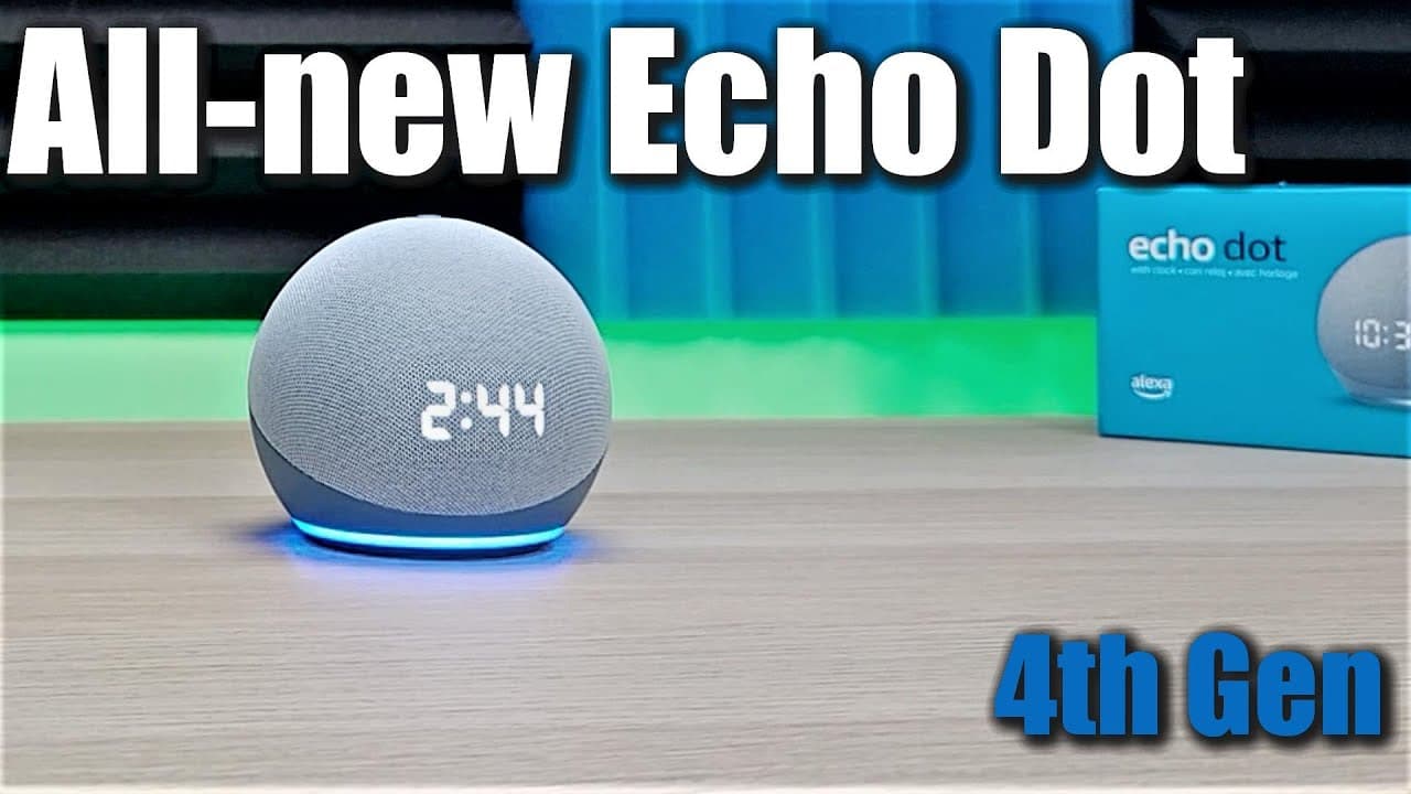 Thumbnail do vídeo All-new Echo Dot (4th Gen) | Smart speaker with clock and Alexa | Is it worth upgrading?