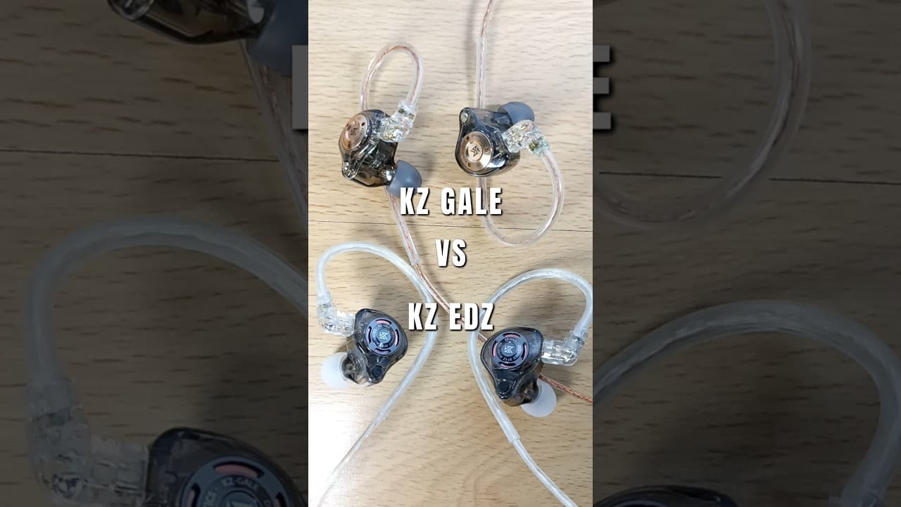 Thumbnail do vídeo KZ Gale VS KZ EDZ Review en español