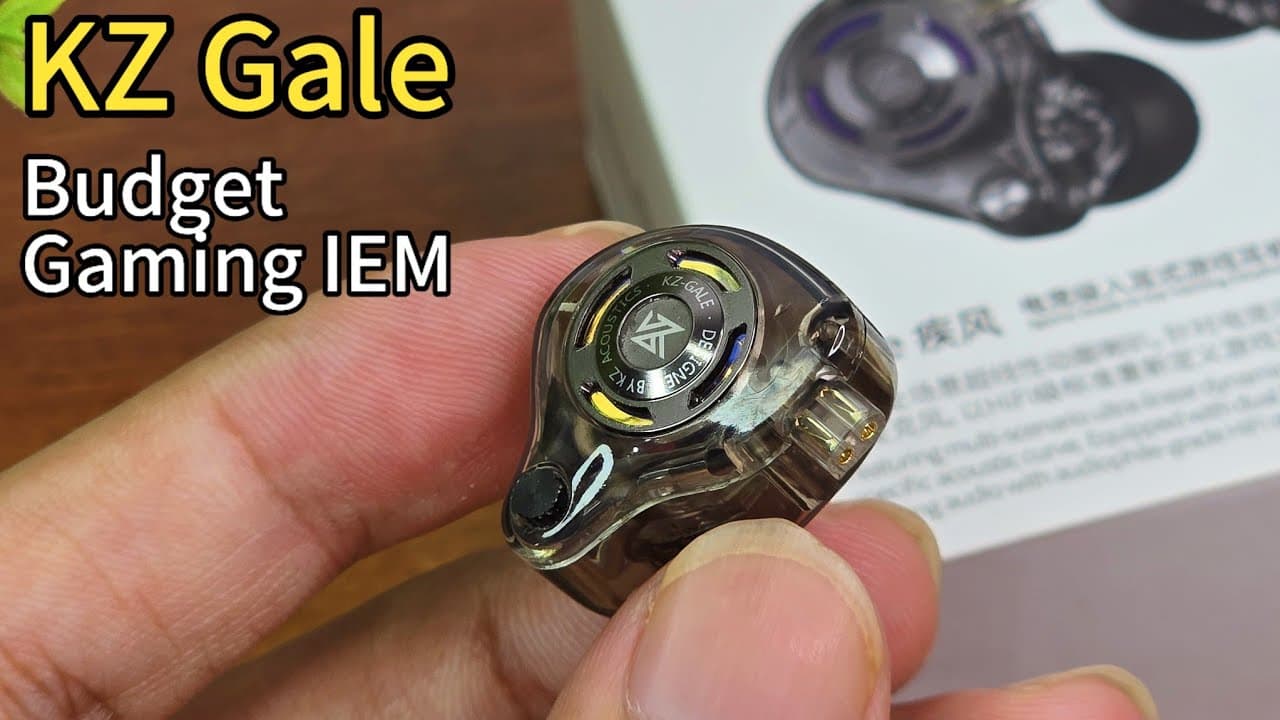 Thumbnail do vídeo KZ Gale Unboxing & Review | Budget Gaming IEM | Is it good? 
