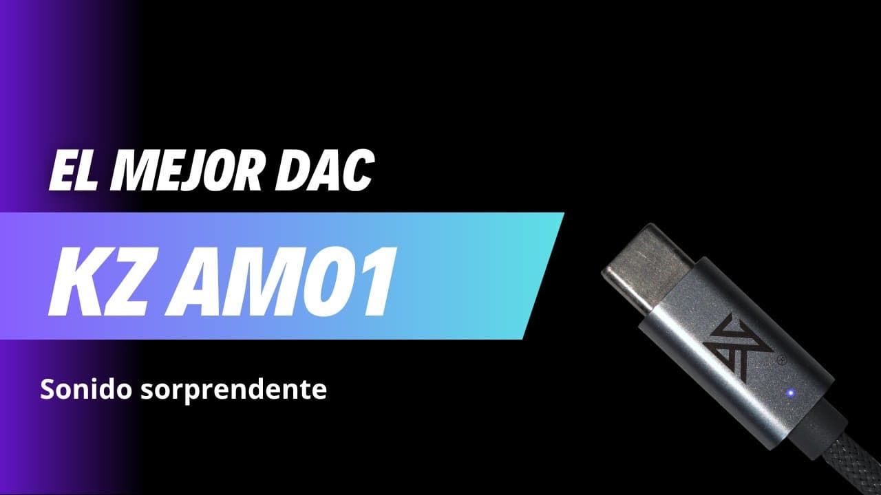 Thumbnail do vídeo Review & unboxing DAC KZ AM01 