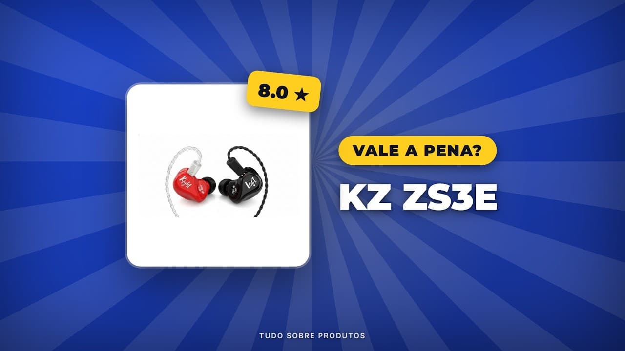 Capa do vídeo oficial: KZ ZS3E: Análise Completa em 2026! Prós, Contras e Onde Comprar
