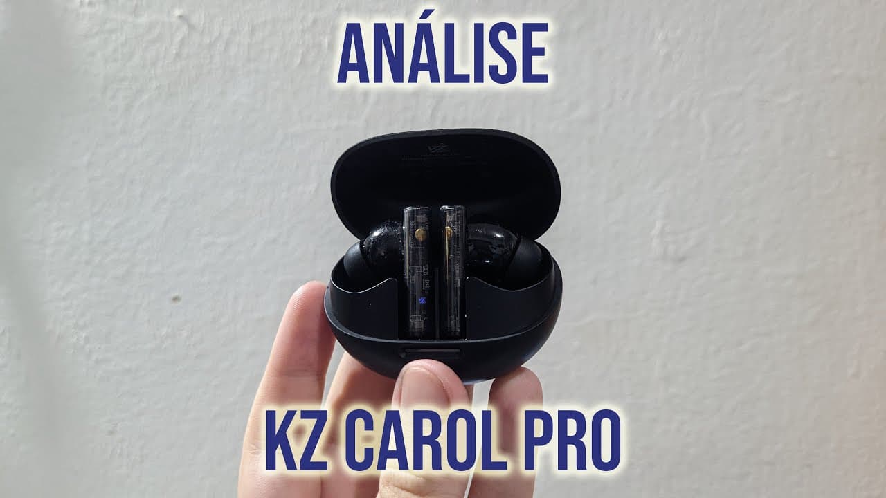 Thumbnail do vídeo primeira vez testando um TWS da KZ, CAROL PRO