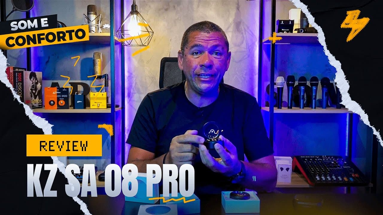 Thumbnail do vídeo REVIEW KZ SA08 PRO | Aguinaldo Ramos