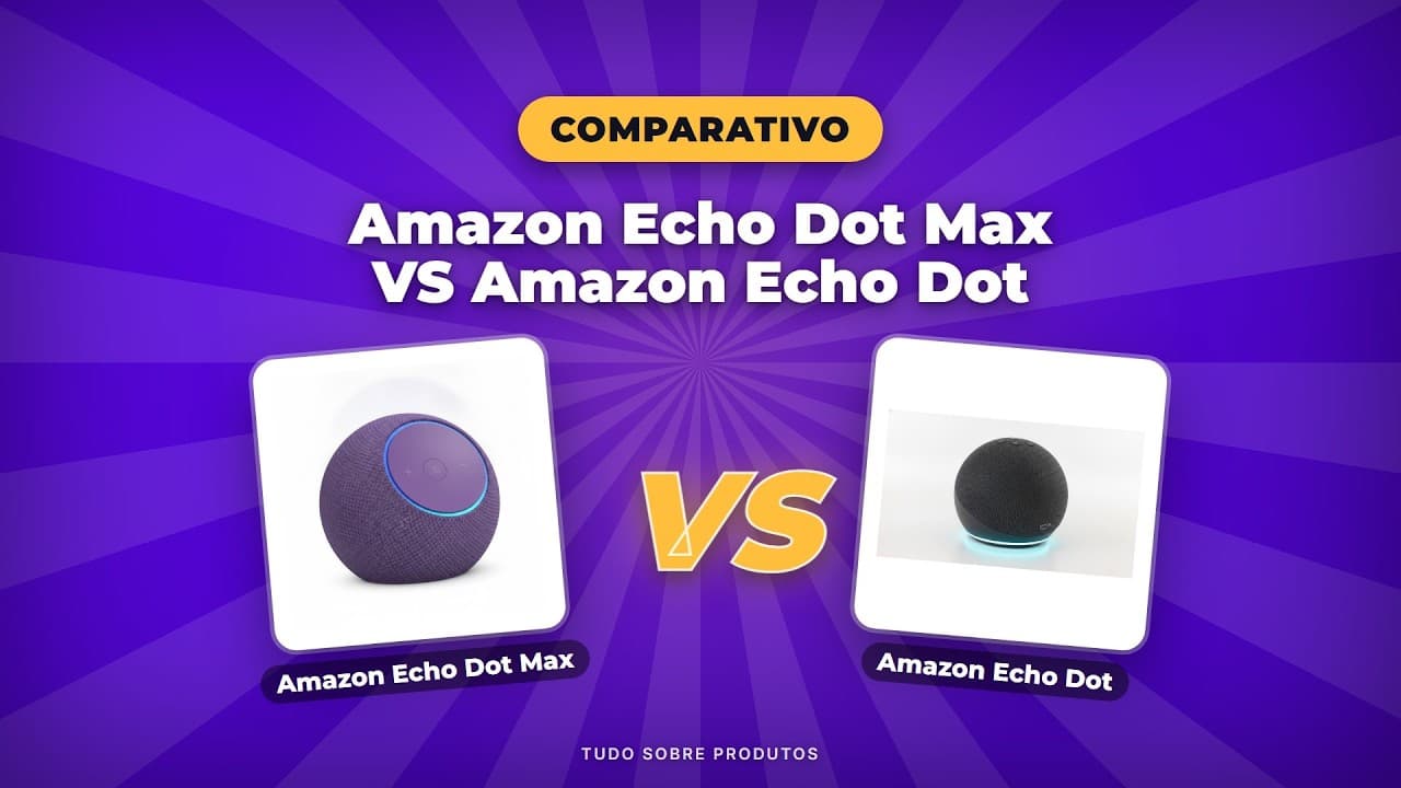 Capa do vídeo oficial: Amazon Echo Dot Max vs Echo Dot: Quem Vence em 2026? 🏆
