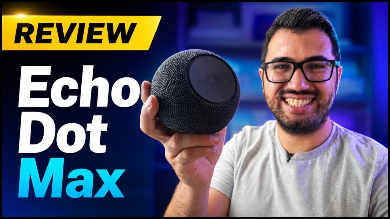 Thumbnail do vídeo Echo Dot Max: a Alexa com som melhor que eu esperava