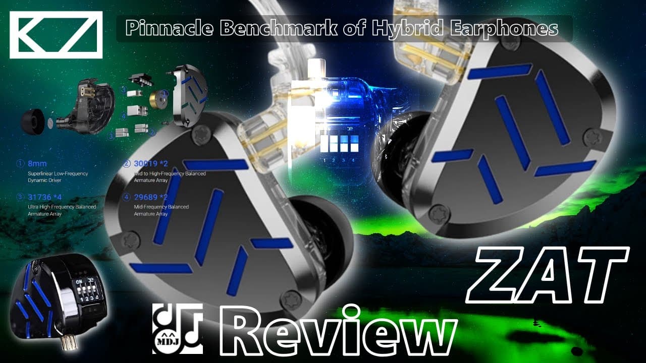 Thumbnail do vídeo ZAシリーズにも Tuning SWが付いた！1DD+8BA 「KZ ZAT」中華イヤフォン レビュー・音収録・波形比較