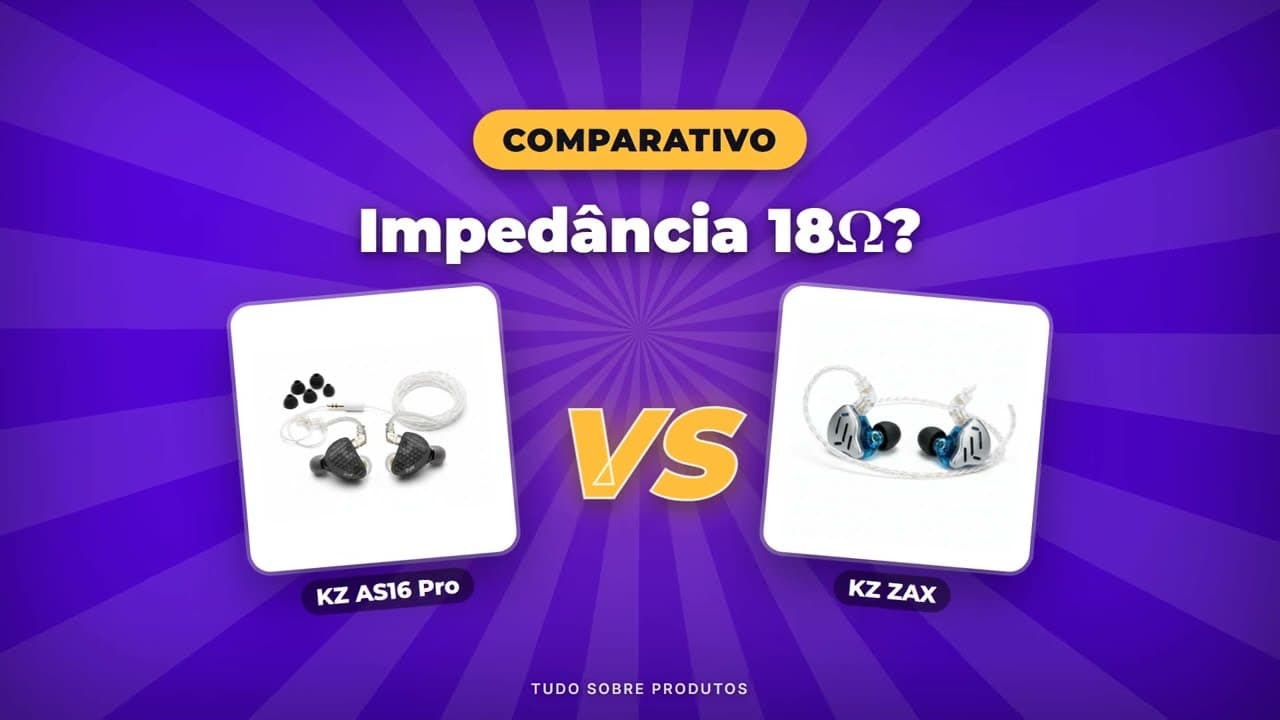 Capa do vídeo oficial: KZ AS16 Pro x ZAX: O MELHOR FONE KZ está aqui? | Comparativo!